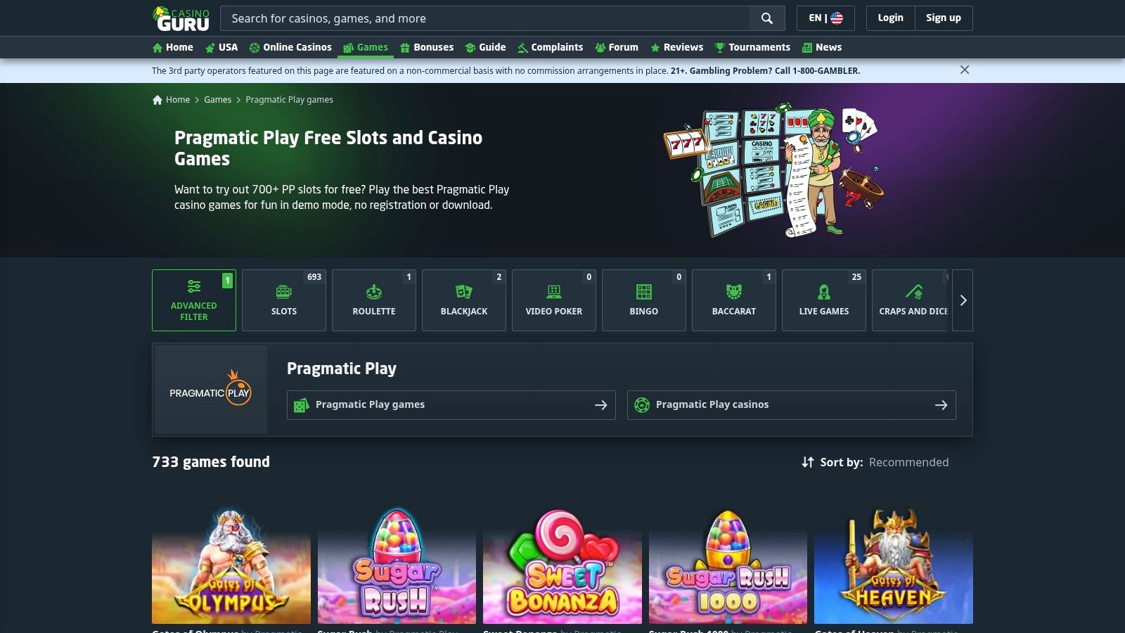 Casino Guru – Free Games Library