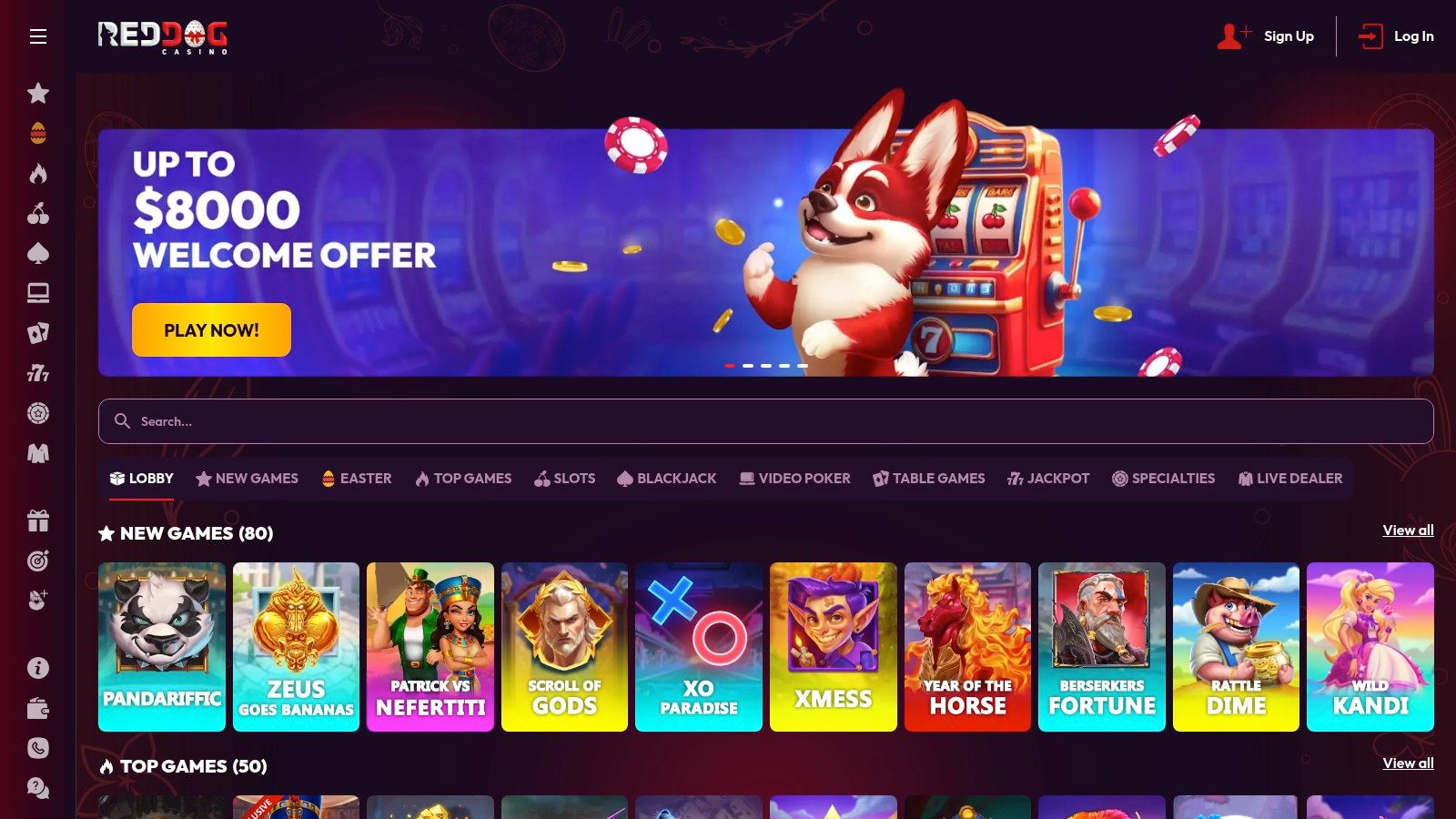 Red Dog Casino no deposit pokies offers for Australian players