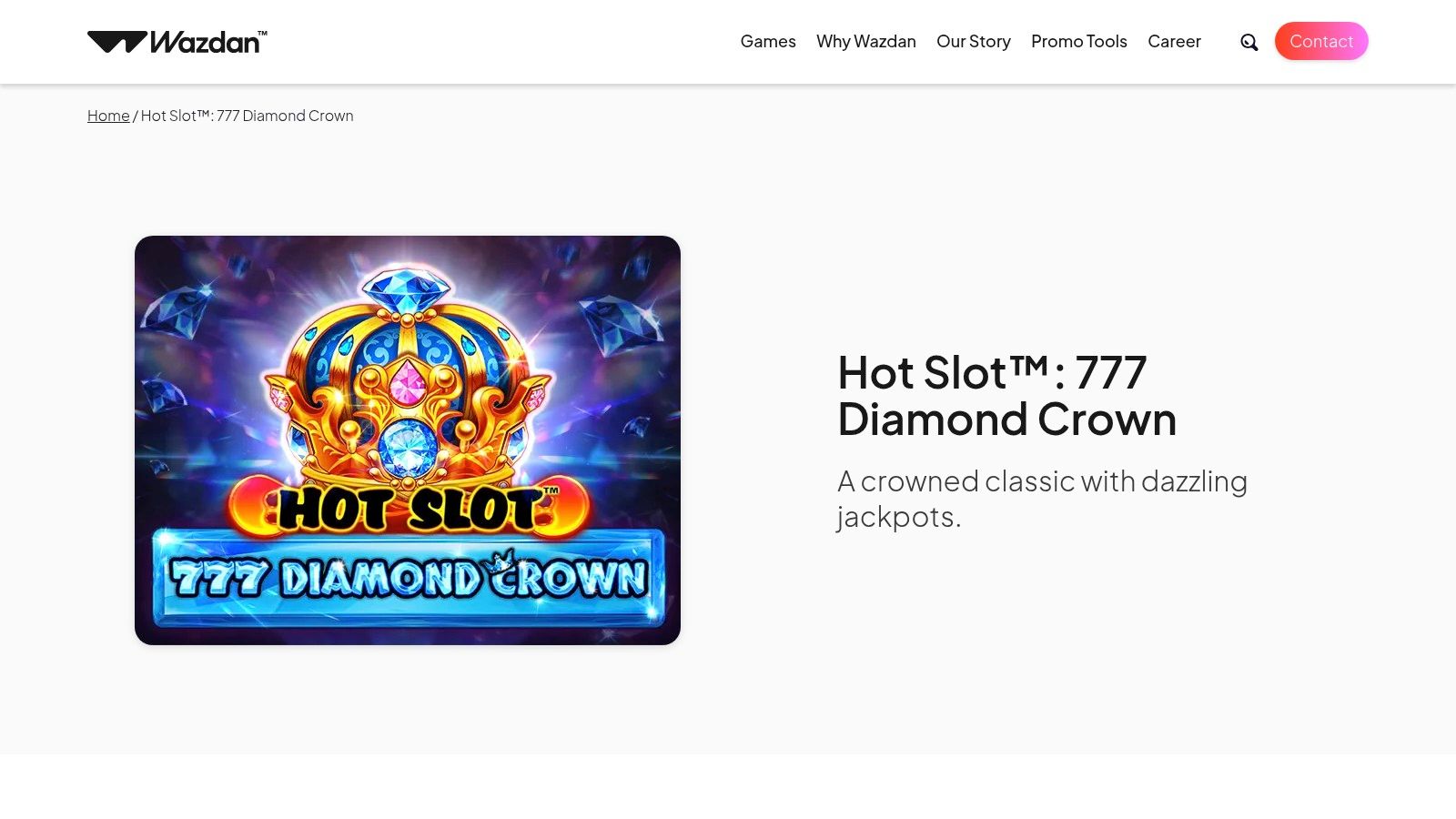 Hot Slot: 777 Diamond Crown, Wazdan