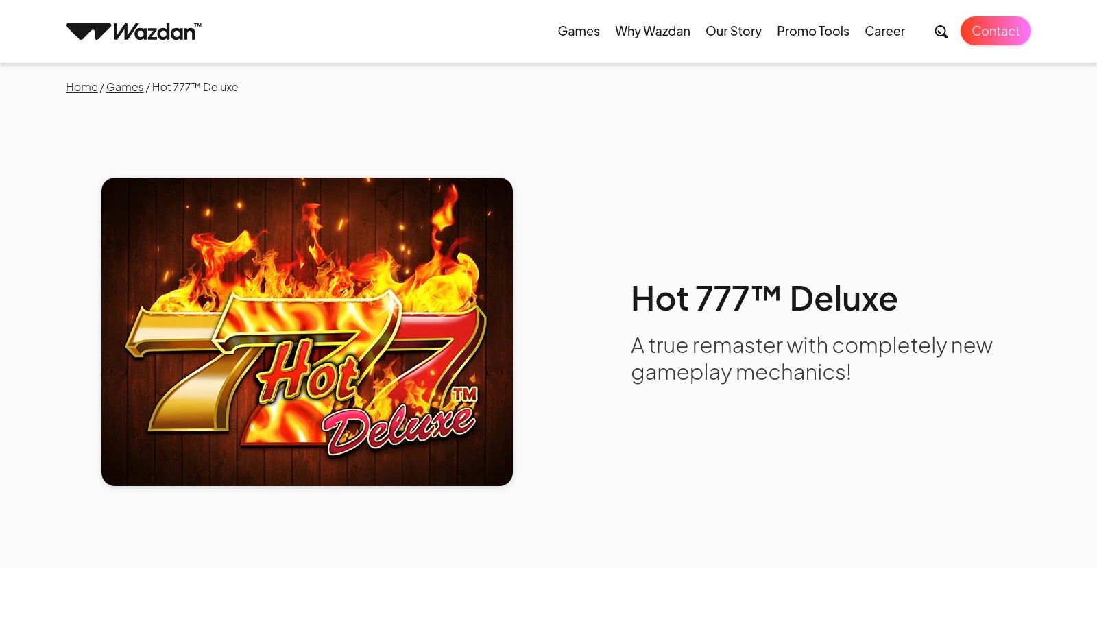 Hot 777 Deluxe, Wazdan