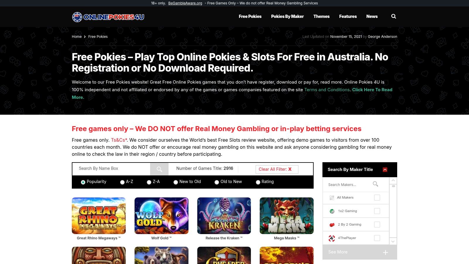 OnlinePokies4U – Free Pokies (Australia)
