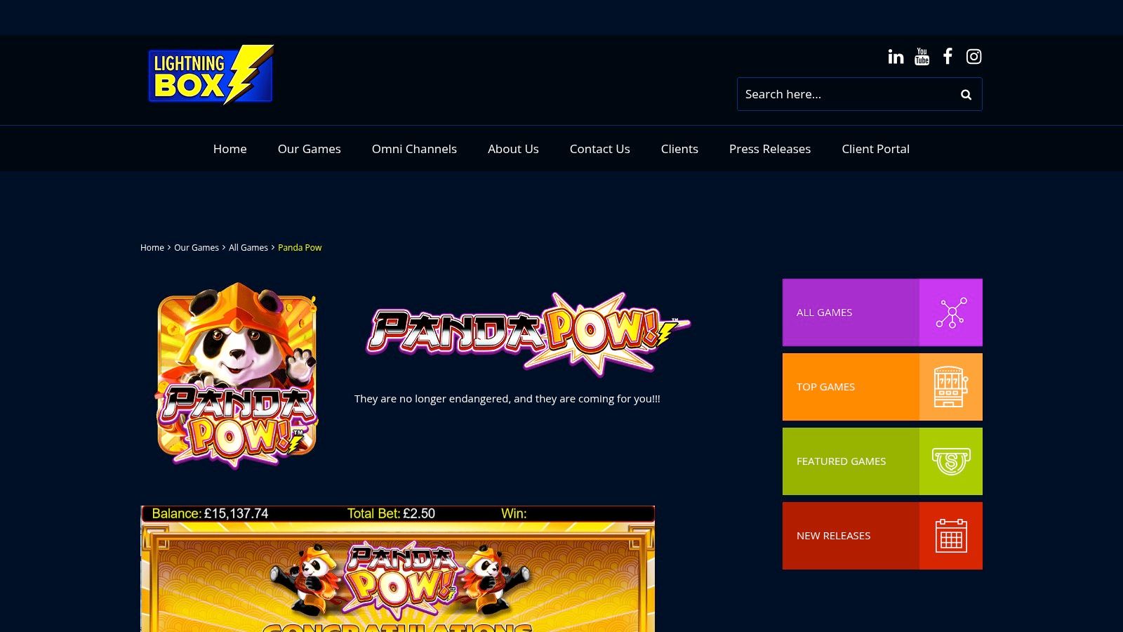 Panda Pow, Lightning Box