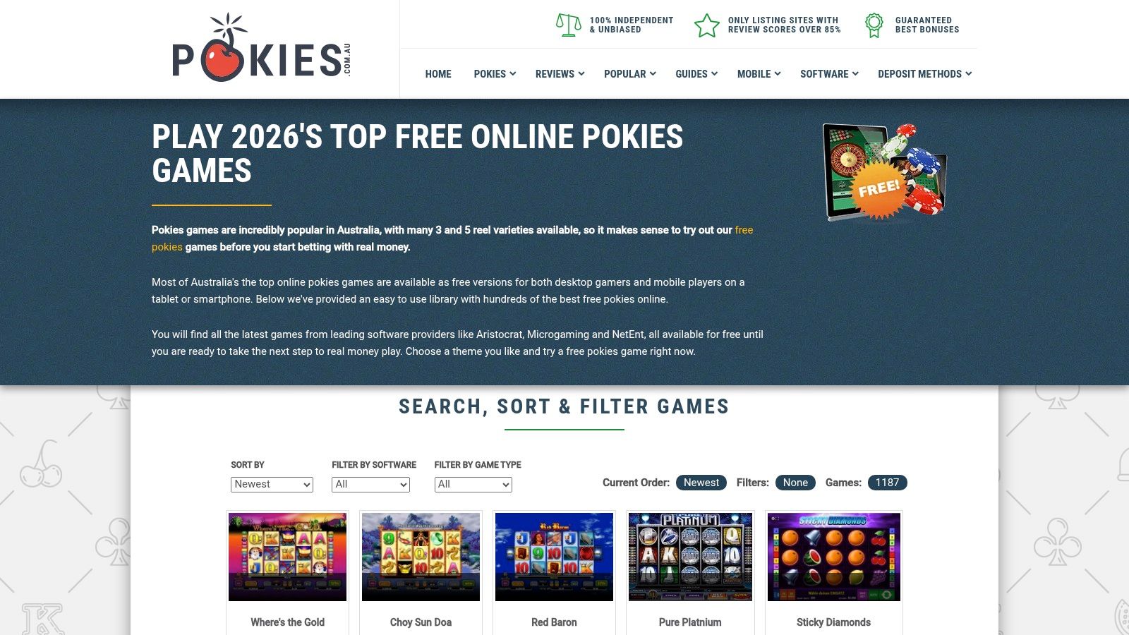 Pokies.com.au – Free Online Pokies