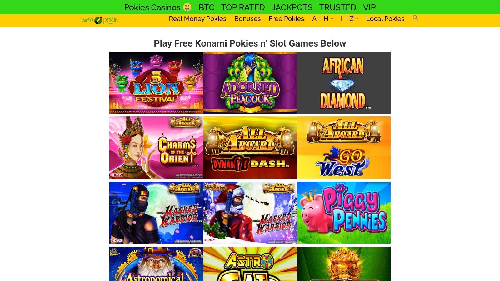 WebPokie