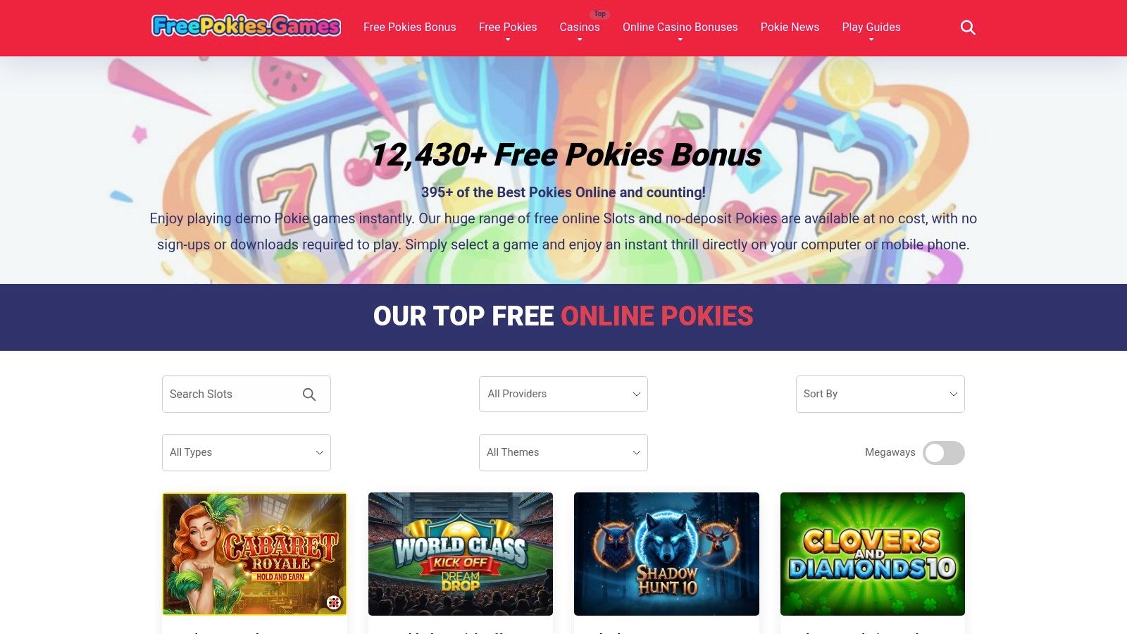 Screenshot from https://www.freepokies.games/